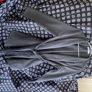 Just Fabulous Grey Belted Wrap Coat XXL